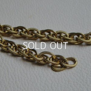 画像2: brass 7×5mm textured rope chain