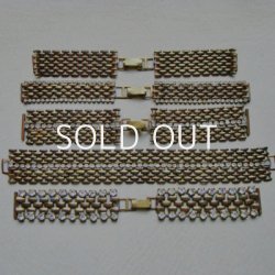 画像1: brass vintage jewelry watch band