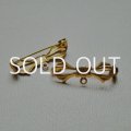 brass BOW brooch finding