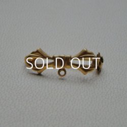 画像2: brass BOW brooch finding