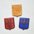 Phoenix enameled Shield stamping