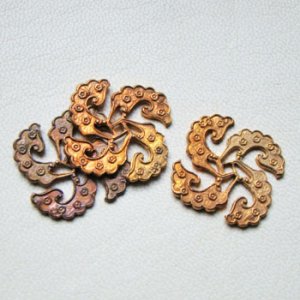 画像3: copper 24mm SQ Windmill stamping