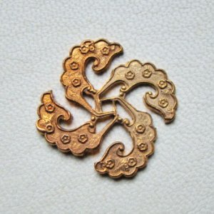 画像2: copper 24mm SQ Windmill stamping