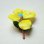 画像2: Yellow Glass Flower Brooch (2)