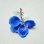 画像8: Blue Glass Flower Brooch