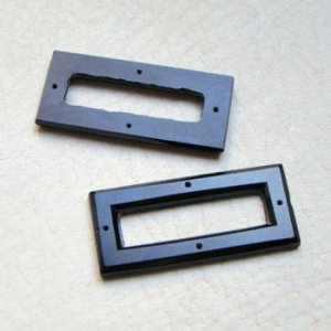 画像1: 38×17 jet black frame beads