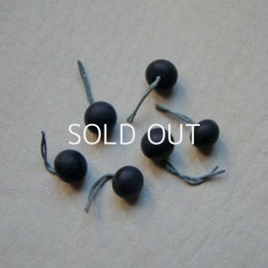 画像1: 6mm french jet wired beads