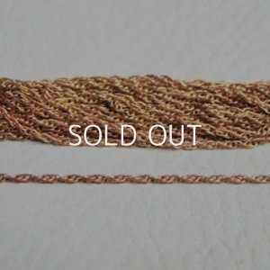 画像1: brass 1.2mm Rope chain