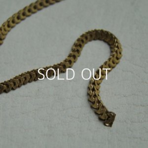 画像2: brass 3mm 3-side snake chain