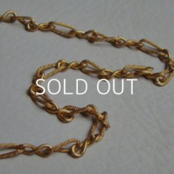 画像2: brass 4.8mm textured twist design chain