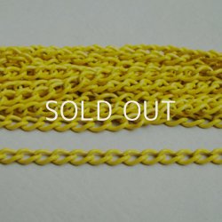 画像1: Yellow enamel 8×5 curve chain