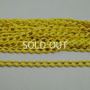 画像1: Yellow enamel 8×5 curve chain