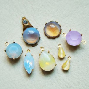 画像4: 15×11 pear "White Opal / Yellow Givre"