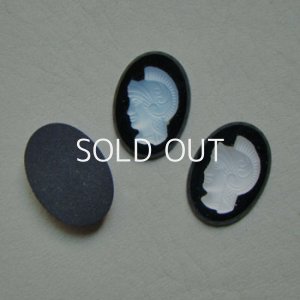 画像1: 18×13 "Black / Frost" Warrior cameo