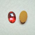 12×8 oval faceted  "Ruby"