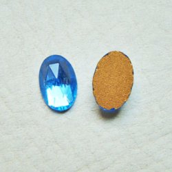 画像1: 12×8 oval faceted  "Sapphire"