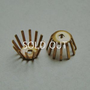 画像1: brass 15mm 12-prong cap