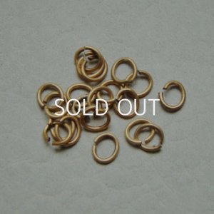 画像1: 10pcs brass 4.8×4 oval jump ring