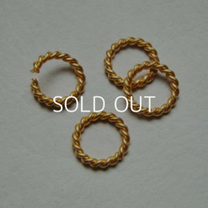 画像1: brass 15mm twisted ring