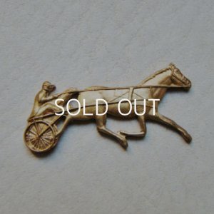 画像2: 31×17 brass Horse Racing stamping
