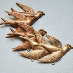画像3: aged brass "Pigeon" stamping