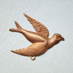 画像2: aged brass "Pigeon" stamping