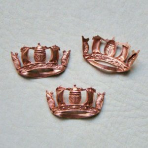 画像1: copper Viking Ship Crown stamping