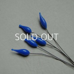 画像2: 16×5 Blue flower bud pin