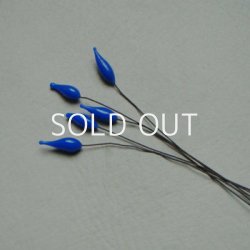 画像3: 16×5 Blue flower bud pin