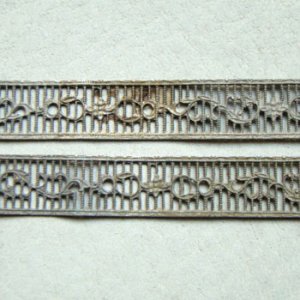 画像2: aged metal filigree lace finding