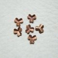 2pcs copper tiny clover stamping
