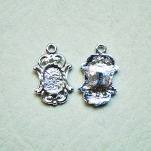 画像1: SP metal 7×5 oval setting charm