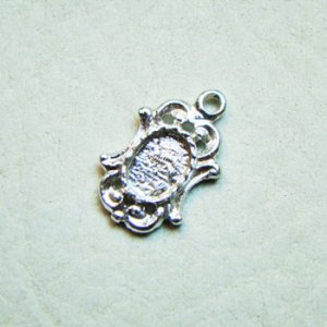 画像2: SP metal 7×5 oval setting charm