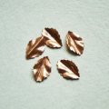 2pcs copper leaf stamping
