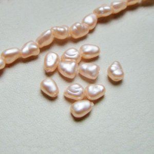 画像1: 10pcs 7×6 baroque pearl "Light Pink"