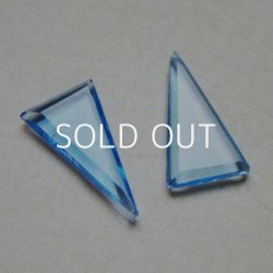 画像2: 26×13.5mm triangle "Tranparent Blue"