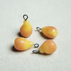 画像1: Pear glass charm