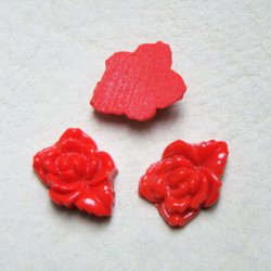 画像1: 16×12 Red Rose beads