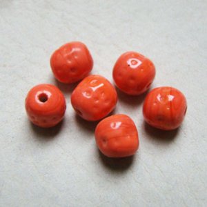 画像1: 9~10mm "Coral" baroque beads