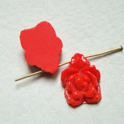 画像2: 16×12 Red Rose beads
