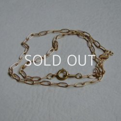 画像1: brass 6.5×2.5 cable chain necklace