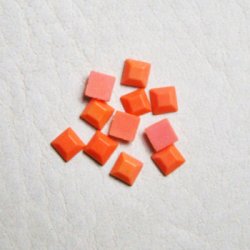 画像1: 10pcs 4mm SQ "Coral" 