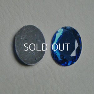 画像1: 25×18 oval  acrylic cabochon "Sapphire"