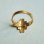 画像4: brass floral cross ring (4)