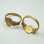 画像1: brass oval flat pad ring base (1)