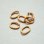 画像2: 4pcs brass 10×7 oval textured jump ring (2)