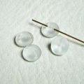 9mm frosted glass button shank finding