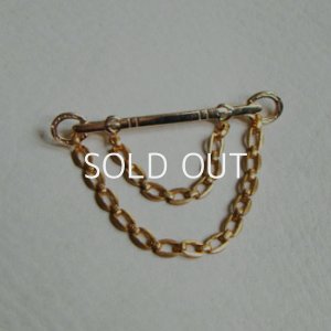 画像2: 14K GP Horse shoe Bar brooch finding