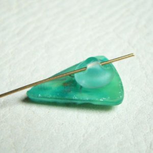 画像3: 9mm frosted glass button shank finding