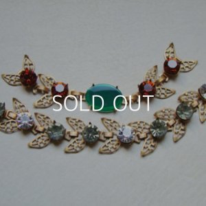 画像3: brass Leaf filigree setting connector